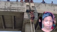 সেতুর দুই গার্ডারের মাঝের ফাঁকে আটকে পড়া শিশু উদ্ধার